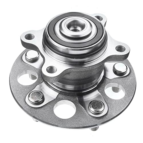 Detroit Axle - Front Steering Knuckles w/Hubs + Rear Wheel Hub Bearings Assembly Replacement for 2006-2011 Honda Civic GX Hybrid - size: 4UW47717/Kit