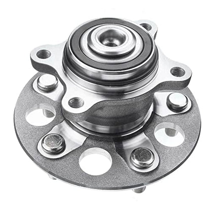 Detroit Axle - Front Steering Knuckles w/Hubs + Rear Wheel Hub Bearings Assembly Replacement for 2006-2011 Honda Civic GX Hybrid - size: 4UW47717/Kit