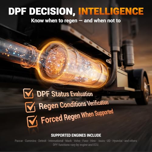 ANCEL HD8000 Heavy Duty Truck Diagnostic Scanner, Advanced Diesel Scanner with DPF Regen, Idle & Speed Limit Adjustment, Full-System ECU Diagnostics, Lifetime Free Updates - style: HD8000