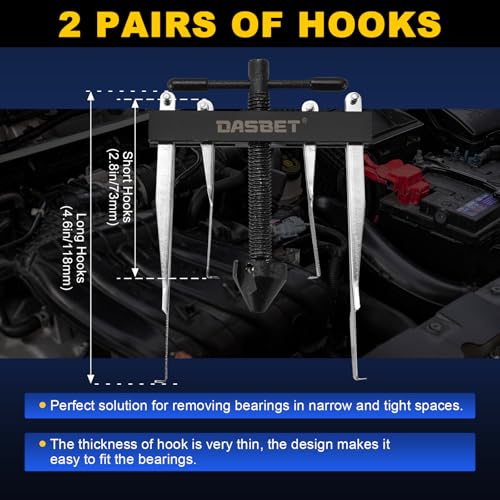 DASBET Crank Bearing Camshaft Seal Installer and Remover Set | Seal Drive Set Crankshaft Oil Seal Puller Tool Kit