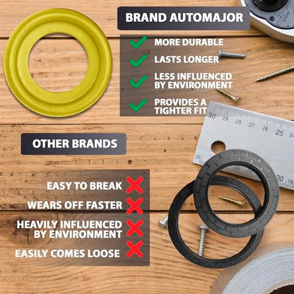 15pc 9mm Lower Unit Drain Screw Gasket 26-830749 Replacement for Mercury | Also 26-930749 26-8M0204694 8M0204693 Fits Mercruiser Alpha Bravo Verado OptiMax Mariner Quicksilver outboard by AUTOMAJOR