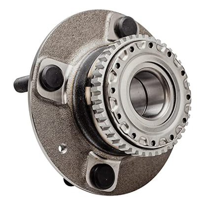 Detroit Axle - 2 Rear Wheel Bearing Hubs for 2001-2006 Hyundai Elantra, 2005-2009 Kia Spectra Spectra5, Wheel Hub Bearings Assembly Set Replacement, Pair Hubs - style: 512195 x2/Pair