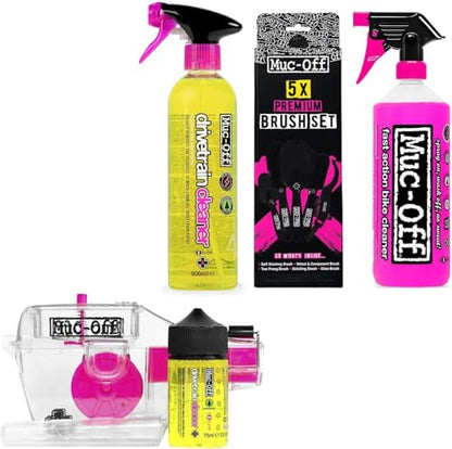 Muc-Off Nano Tech Bike Cleaner 1L | Biodegradable Formula, Safe on Carbon Fibre and All Surfaces | Breaks Down Dirt on a Molecular Level - size: 13.32 Fl Oz (Pack of 4)