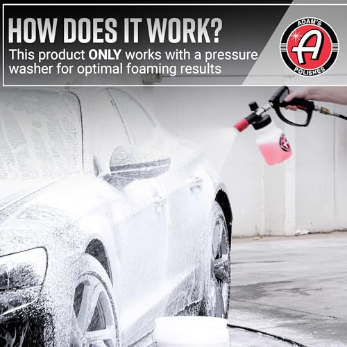 Adam's Polishes Premium Foam Cannon - Soap Sprayer for Car Wash | Sprayer Cannister for Pressure Washer 1/4" Quick Disconnect - size: Foam Cannon
