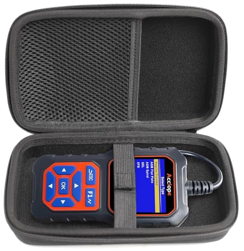 ProtectiveCarrying Case Compatible with Acclope BT60 Pro Acclope Car Battery Tester Checker Automotive Alternator Analyzer（ Only Case）