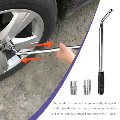 Car Jack Kit, 2 Ton (4409 lbs) Scissor Jack Auto Emergency Kit with Lug Wrench, Heavy Duty Portable Lifting Jacks Tire Changing Tool for Sedans SUVs MPVs, Car Accessories