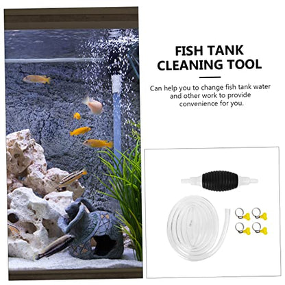 1set Portable Transfer Siphon Pump for Cars Manual Pump Kit for Oil Water Liquids for Fluid Transfer Petrol Resistant Hose Clips
