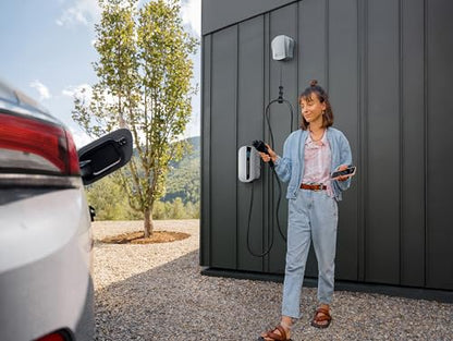 CleverCharge Automatic Cable Retractor; CR-111A - Wall-Mounted Cable Management System, Compatible with J3400 (NACS) & J1772 Level 2 EV Chargers Using 16-22mm (0.63-0.90") Diameter Charging Cables - size: Cable Retractor