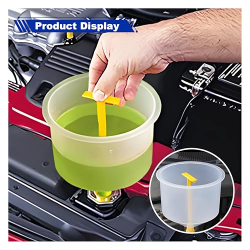 15PCS No-Spill Coolant Funnel Kit, Spill Proof Auto Radiator Coolant Filling Funnel Flush Kit with Adapters, Universal Vehicle Antifreeze Bleeder Accessories for Most Cars