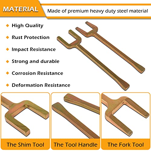 12020 Axle Popper Kit CV Axle Removal Tool CV Axle Wedge and Popper Set For Common CV Axles, Transaxles & Transmissions, Use to Break Half Shafts Loose from Transaxle, Fix Damaged CV Joints, 2 pcs