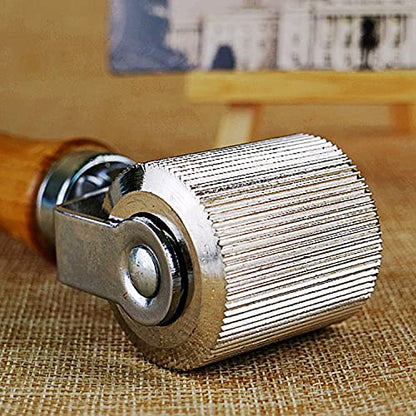 HXBER Tire Patch Stitching Tool,Tyre Patch Roller with Wooden Handle 6mm/20mm/40mm Tire Stitcher Tube Repair Tool for Fixing Flats