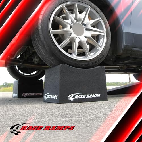 Race Ramps 10 Inch Wheel Cribs for Car Maintenance and Display, Lightweight, Non-Scratch, Ideal for Oil Changes and Garage Use, RR-WC-10 - size: 10-inch Standard