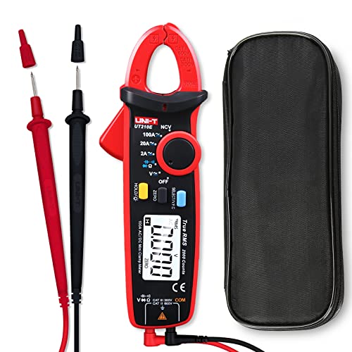 UNI-T UT210e Digital Clamp Meter AC DC Amp Meter Clamp Multimeter True RMS 2000 Counts Voltmeter Continuity Tester Capacitor HVAC Tool Multi Tester - size: UT210e clamp meter (ac/dc)