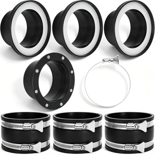 Magnetic Dust Collection Fittings 7-pack for 4" Shop Vac Hoses | Quickly Switch Hoses Between Woodworking Machines, Neodymium Magnet - size: 4" Magnetic Starter Kit 7-Pack