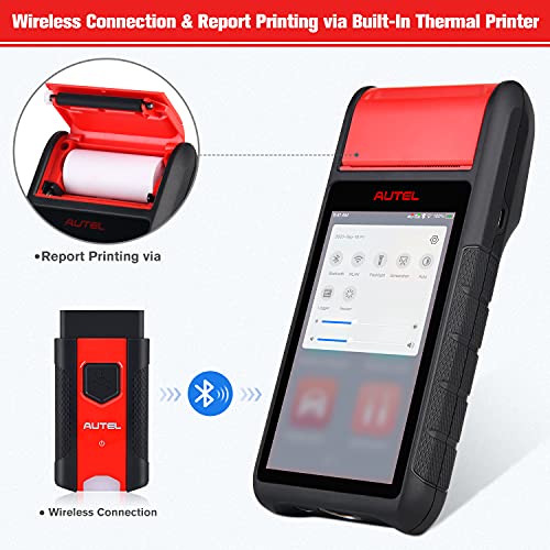 Autel MaxiBAS BT608 (E) Car Battery Tester (Free Update), 2026 Up BT508 BT506, 6V 12V (100-3000 CCA) Digital Auto Battery Analyzer Charging Cranking System Test, Adaptive Conductance, Built-in Printer