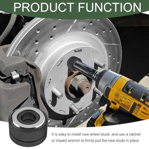 22800 Wheel Stud Installer, Tire Stud Installer Tool, Wheel Stud Puller, Universal Tire Replacement Accessories Compatible with Most All Automotive Wheels and Light-Duty Truck Wheel Stud