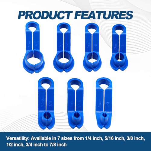 7PCS AC Fuel Line Disconnect Tool Set 1/4 5/16 3/8 1/2 5/8 3/4 7/8 Inch 7PCS Fuel Line Removal Release Tool Compatible with Fd/GM Quick Disconnect Kit
