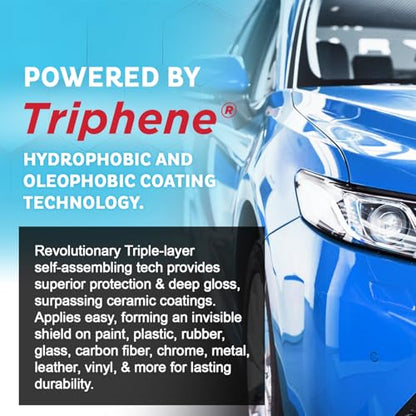 MAXL MAXLONE™ Car Spray with Triphene® All Purpose Waterless Detailer 2 Kit | Quick Spray & Wipe, Clean, Shine, Protect Paint, Glass, Wheels, and Trim Without Pre-Washing (2x20oz + 4 Micro Fiber Cloths) - style: 2 Bottles + 4 Towels