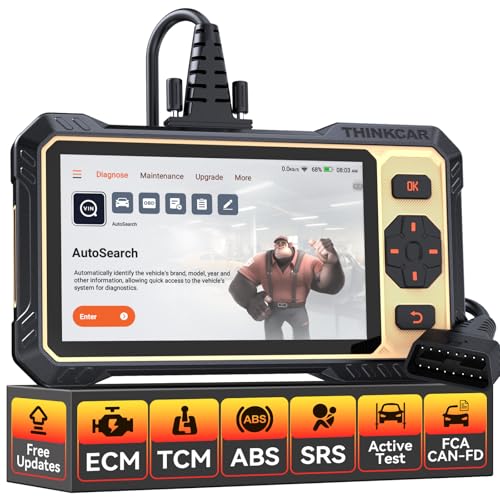 THINKCAR THINKSCAN 662 OBD2 Scanner + Universal 16 Pin Male to Female OBD2 Extension Cable,Car Scanner Engine ABS SRS Transmission
