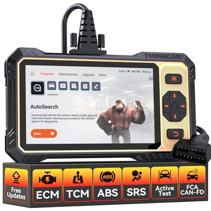 THINKCAR THINKSCAN 662 OBD2 Scanner + Universal 16 Pin Male to Female OBD2 Extension Cable,Car Scanner Engine ABS SRS Transmission