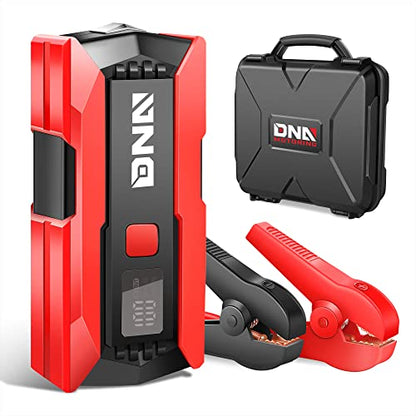 DNA Motoring 12V 2000A Peak Multi-Function Portable Car Battery Jump Starter for Up to 8.0L Gas / 6.3L Diesel Engine, with Carry Case,TOOLS-00275 - color: Red, style: 2000A Peak