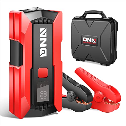 DNA Motoring 12V 2000A Peak Multi-Function Portable Car Battery Jump Starter for Up to 8.0L Gas / 6.3L Diesel Engine, with Carry Case,TOOLS-00275 - color: Red, style: 2000A Peak