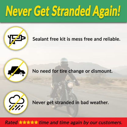 Stop & Go 5001 24 Piece Tubeless Mushroom Plug Tire Mobility Repair Kit & Air Compressor for Punctures & Flats on Car, Trucks, Trailers, & ATV (15 Plugs) - size: 24 Piece Tubeless Mobility Tire Repair Kit