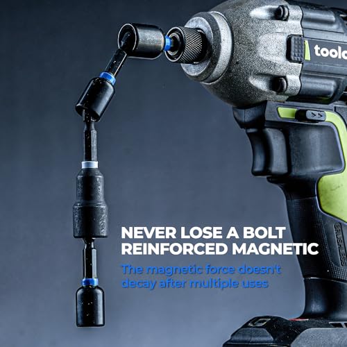 toolant Magnetic Nut Driver Set, 8pcs SAE Impact Driver Bit Set, 1/4''~9/16'' Nut Driver, 1/4'' Quick Change - style: 8pcs SAE
