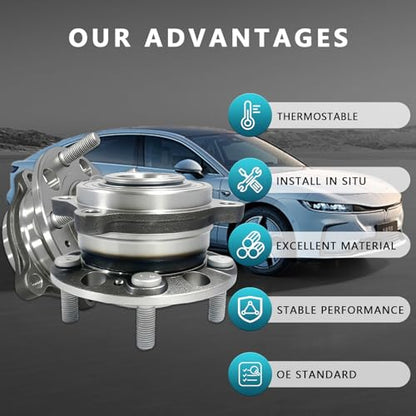 513409 Front Rear Wheel Bearing Hub Assembly for Hyundai Santa Fe Sport XL 2015-2019, Kia Sorento 2016-2020, 51750-C5000 (2PCS) - size: 513409
