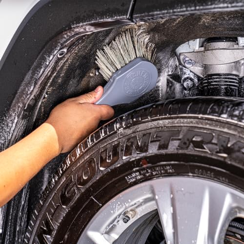 Chemical Guys ACCG09 Wheel Works Medium Duty Wheel & Body Brush, (Safe for Cars, Trucks, SUVs, RVs, Motorcycles, & More) Gray - size: 10 inches, style: Wheel & Body