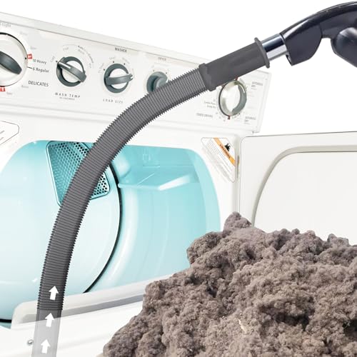Sealegend Upgrade Dryer Vent Cleaner Kit Vacuum Hose Attachment Compatible with Most Vacuum Cleaner, Quickly Lint Remover Cleaning Supplies, 31.5 Inch, Dark Gray - color: Dark Gray