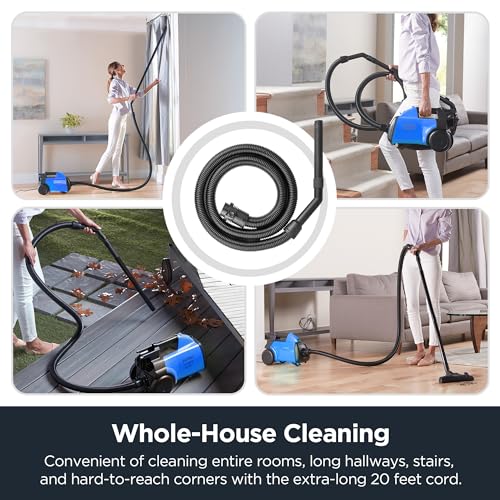 Eureka Bagged Canister Vacuum Cleaner, 3670H w/ 2bags, 3670h-blue - color: Blue, size: 3670H with 2 bags