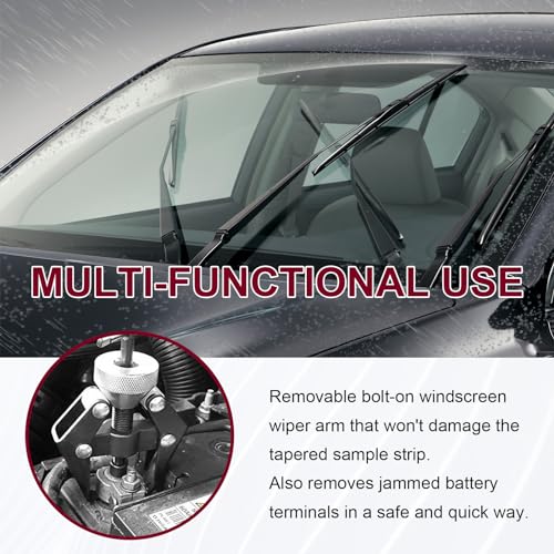 Battery Terminal and Wiper Arm Puller, Auto Windshield Wiper Arm Removal Puller Repair Tool, Heavy-Duty Arm Bearing Remover Puller Repair Tool, Practical Car Accessories