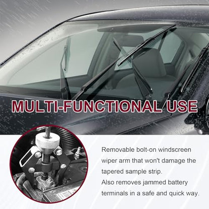 Battery Terminal and Wiper Arm Puller, Auto Windshield Wiper Arm Removal Puller Repair Tool, Heavy-Duty Arm Bearing Remover Puller Repair Tool, Practical Car Accessories