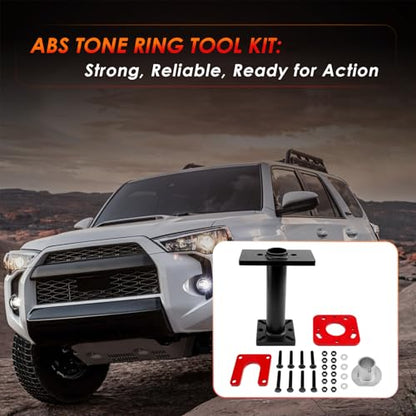 Rear Axle Bearing Puller Tool, Fit For 95-20 Toyota 4Runner Tundra Tacoma | Also Fits Hilux T100 Pick-up/Trucks, ABS Tone Ring Tool Kit, Wheel Bearing Removal Tool & Installer