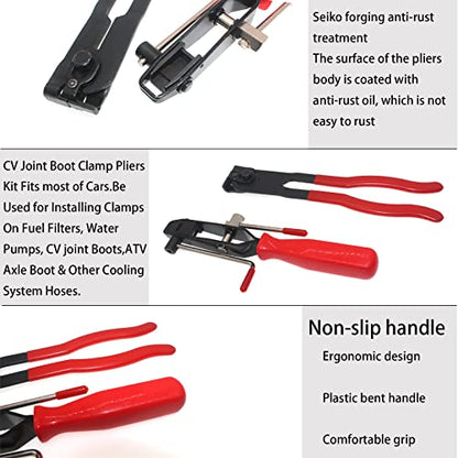 CV Boot Clamp Tool 22PCS CV Boot Plier For UTV Car Maintenance | CV Boot Clamp Pliers 22-Piece CV Joint Boot Clamp Tool Kit