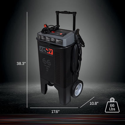 Schumacher Electric DSR Pro Series 6V / 12V Battery Charger & Engine Starter - Heavy Duty Wheeled Battery Charger - 275 Peak Amps - Easily Flash Reprogram a Battery - DSR122 - style: 6/12V 60/275A