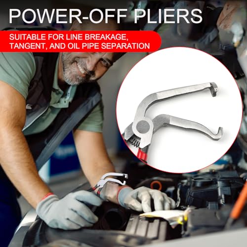 3-Piece Electrical Disconnect Pliers Set, 60 Degree Connector Separator, Car Fuel Line Breaking Tool