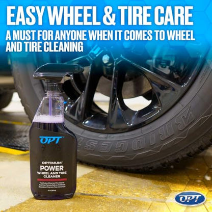 Optimum No Rinse Version 5 (32 Oz) with Power Wheel Cleaner Kit (17 Oz) Bundle - ONR Rinseless Car Wash with New 17 oz Power Wheel and Tire Cleaning Solution - style: ONR & Wheel Cleaner