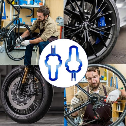 NEWHOOK 4-in-1 Presta Valve Core Tool for Bike/Tubeless Tires 2-Pack | Multi-functional for Schrader, Presta & tubeless valves, stainless steel, easy tire repair for bikes, cars, motorcycles