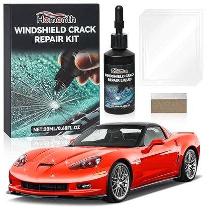 Car Windshield Crack Repair Kit - 2026 Upgrade Glass Repair Kit | Cracks Gone Glass Remover Fluid for Quick Fix Windshields, Windows, Mirrors