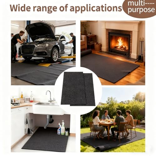Oil Spill Mat, Dog Seat Cover, Garage Floor Mat for Under Car,Highly Absorbent Maintenance Mat Protects Vehicle Interior, Fit for SUVs, Trucks, Vans, and Cars (2 PCS 36 x 60 Inch) - size: 2 PCS 36 x 60 Inch