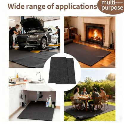 Oil Spill Mat, Dog Seat Cover, Garage Floor Mat for Under Car,Highly Absorbent Maintenance Mat Protects Vehicle Interior, Fit for SUVs, Trucks, Vans, and Cars (2 PCS 36 x 60 Inch) - size: 2 PCS 36 x 60 Inch