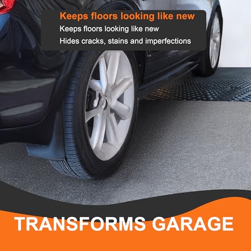 60" x 72" Oil Spill Mat - Garage Floor Mats for Under Car - Waterproof, Absorbent, Reusable, Washable, Protects Garage Floors or Driveways, Durable