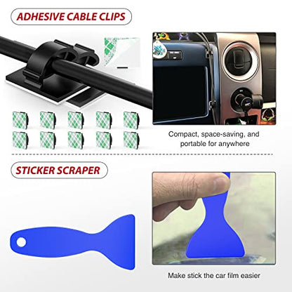 Nilight Trim Removal Tool 88Pcs, Auto Push Pin Bumper Retainer Clip Set Fastener Terminal Remover Tool Adhesive Cable Clips Kit Car Panel Radio Removal Auto Clip Pliers - color: 88 Clips+ Remover Tools Blue