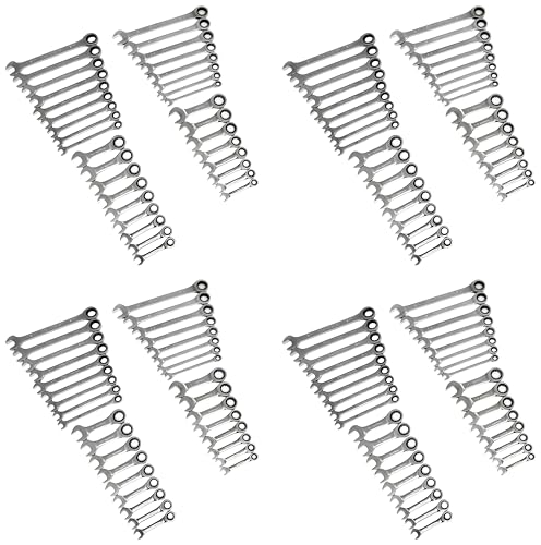GEARWRENCH 34 Pc. Standard & Stubby Ratcheting Wrench Set, SAE & Metric - 85034 (Pack of 4) - size: One Size (Pack of 4)
