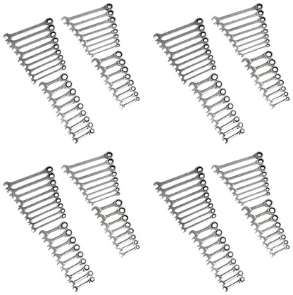 GEARWRENCH 34 Pc. Standard & Stubby Ratcheting Wrench Set, SAE & Metric - 85034 (Pack of 4) - size: One Size (Pack of 4)