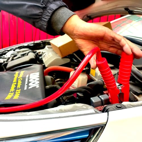 XINCOL A5 100% Copper Jumper Cables 20FT– Heavy-Duty for Trucks & SUVs, Includes Carry Bag & Gloves - size: 6 Meter(20ft)