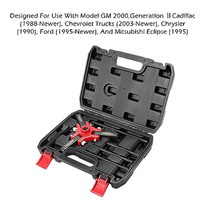 Harmonic Balancer Puller & Crankshaft Pulley Removal Tool Kit - 3 Jaw Puller Set Compatible with GM, Chevrolet, Cadillac, Chrysler, Ford, Dodge, Jeep, LS Engine, and More