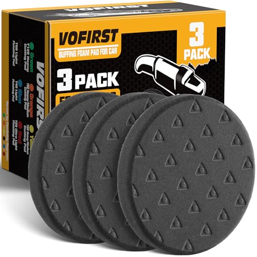 Black Soft Polishing Pad, 3Pcs 5.5" Buffing Pads for Final Finishing - Ultra Soft Foam Polish Pad for Automotive Polishing Smooth & Swirl-Free Finish - color: Black, size: 5.5 - Inch